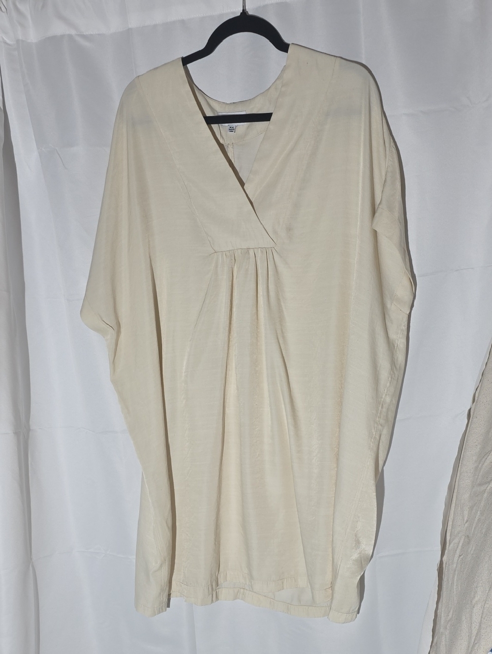 Gibson Latimer Cream V-Neck Tunic Dress Size XXL